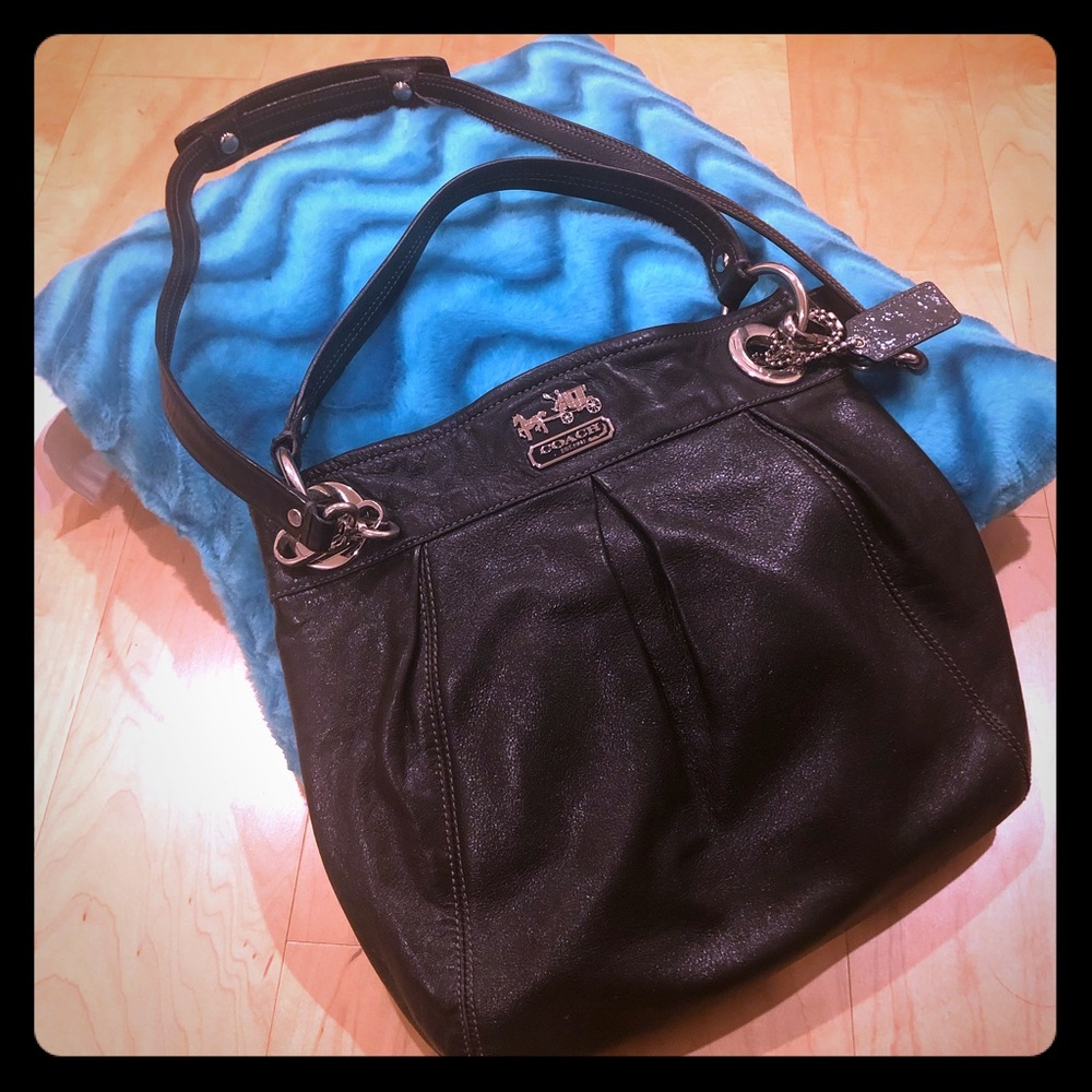 Coach Black Leather Cross-body Bag